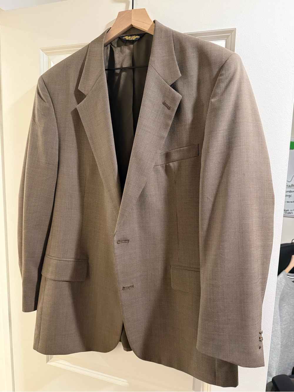 Brooks Brothers Brown Taupe Sport Coat Blazer and trousers (size: 34W32L)